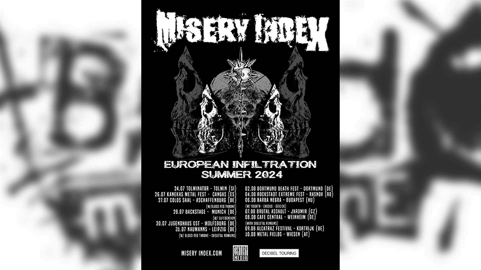 Misery Index announced EU tour dates