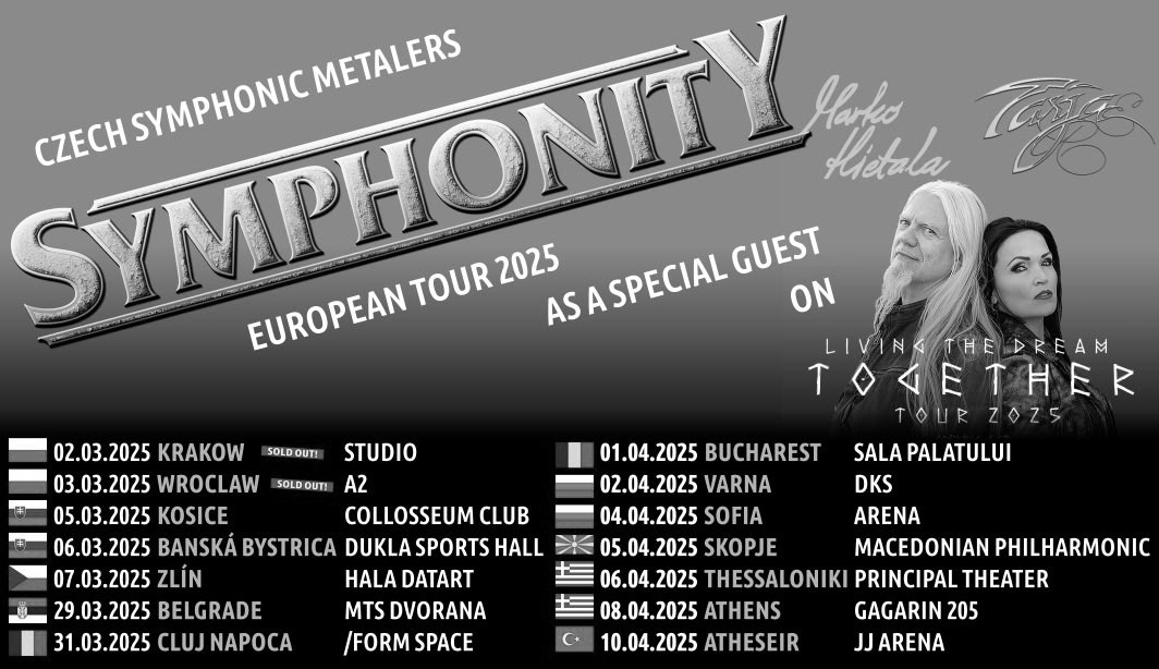 Symphonity announce European tour this spring